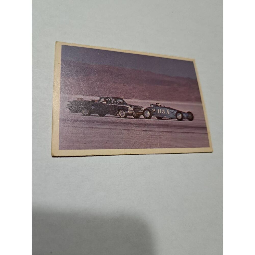 Vintage 1965 Hot Rod Magazine #2 Spec Sheet Fred Larson Streamliner Trading Card